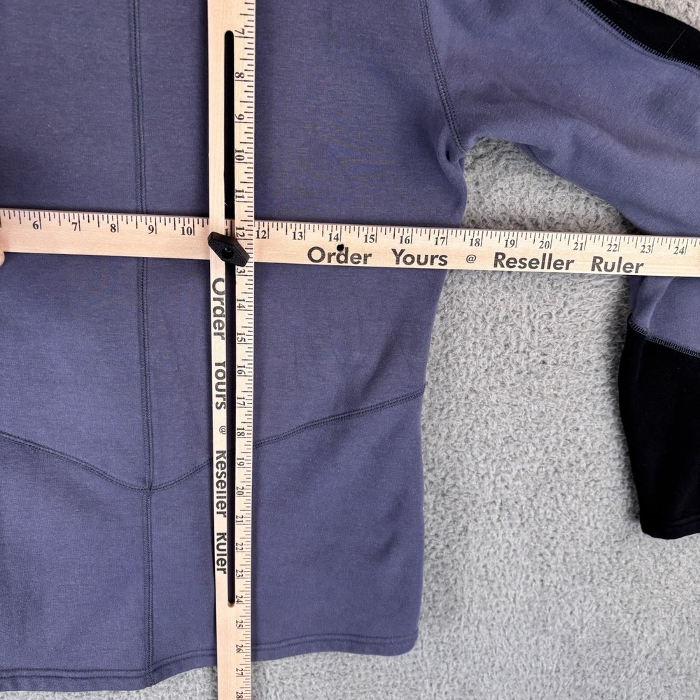Kerrits Riding Shirt Women Small Blue Gray 1/4 Zip Mock Neck Pullover Equestrian - Picture 8 of 9